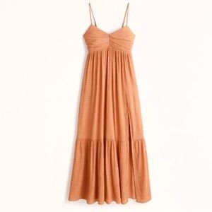 abercrombie and fitch maxi crinkle dress XXL